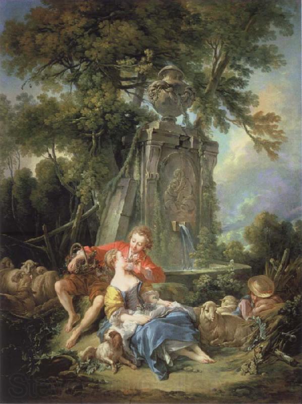 Francois Boucher Think of the grapes France oil painting art